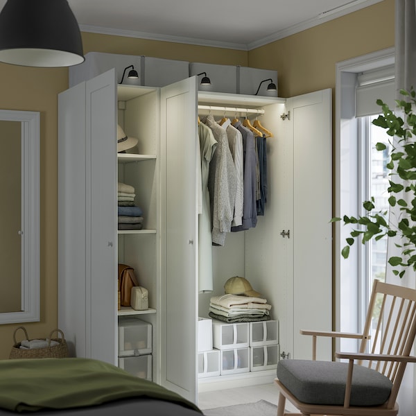 PAX / GULLABERG - Wardrobe combination, white/white,150x60x201 cm