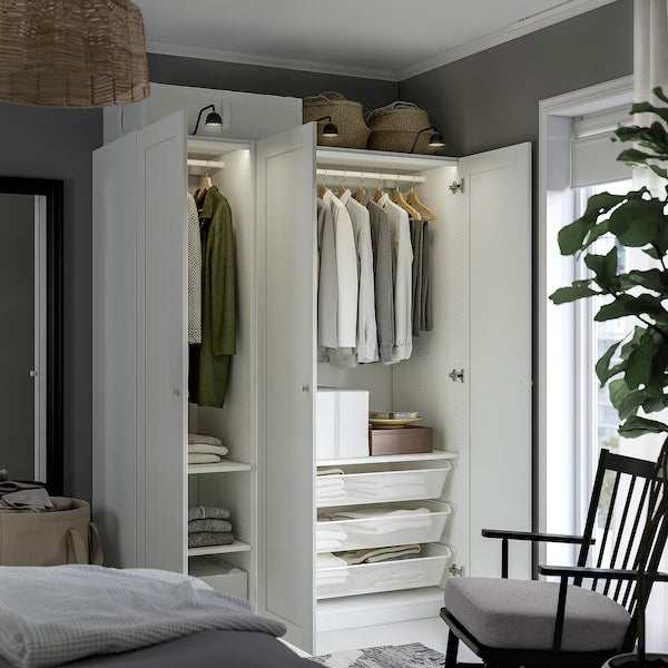 PAX / GULLABERG - Wardrobe combination, white/white,150x60x201 cm