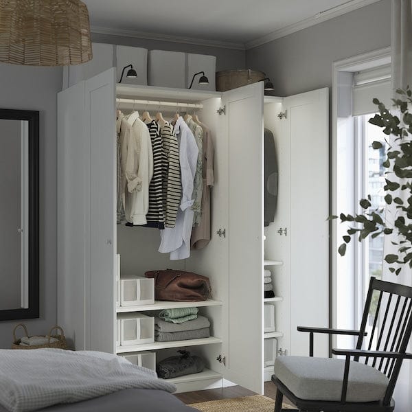 Ikea PAX / GULLABERG - Wardrobe combination, white/white,150x60x201 cm