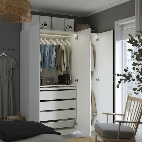 PAX / GULLABERG - Wardrobe combination, white/white,150x60x201 cm