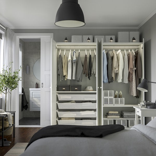 PAX / GULLABERG - Wardrobe combination, white/white,200x60x201 cm