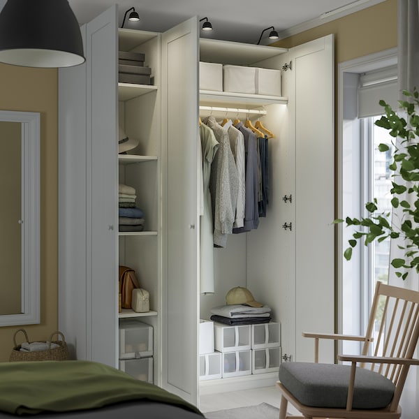 PAX / GULLABERG - Wardrobe combination, white/white,150x60x236 cm