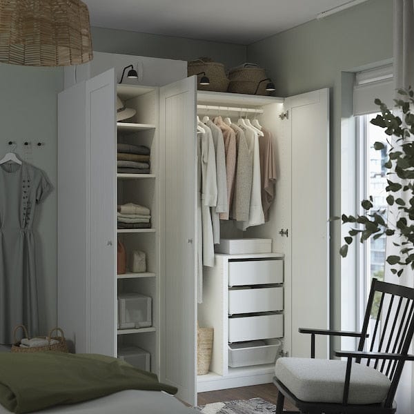 Ikea PAX / GULLABERG - Wardrobe combination, white/white,150x60x201 cm