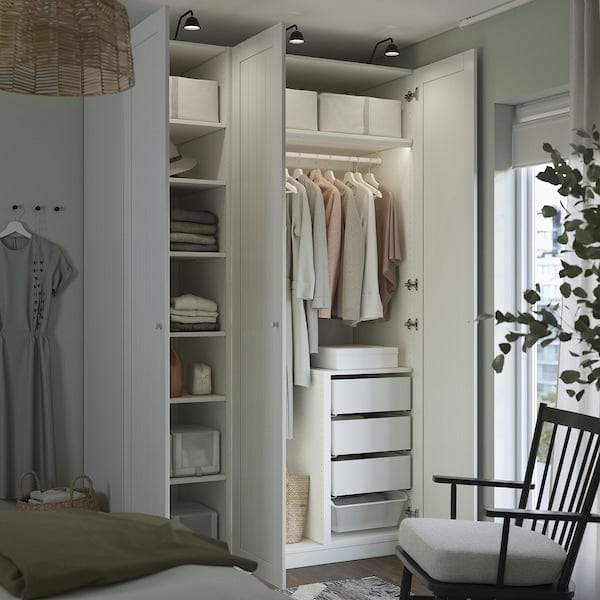 Ikea PAX / GULLABERG - Wardrobe combination, white/white,150x60x236 cm