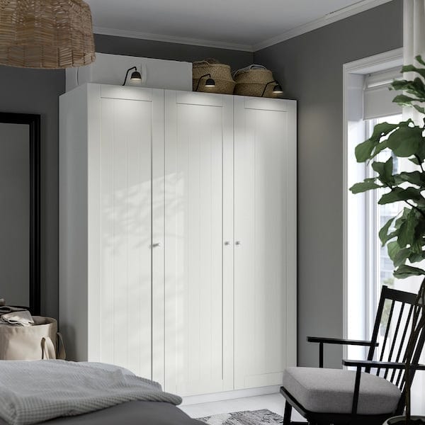 Ikea PAX / GULLABERG - Wardrobe combination, white/white,150x60x201 cm