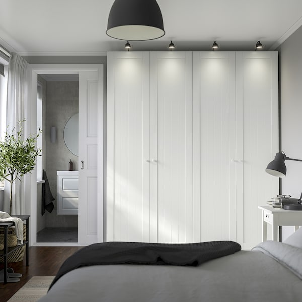 PAX / GULLABERG - Wardrobe combination, white/white,200x60x236 cm