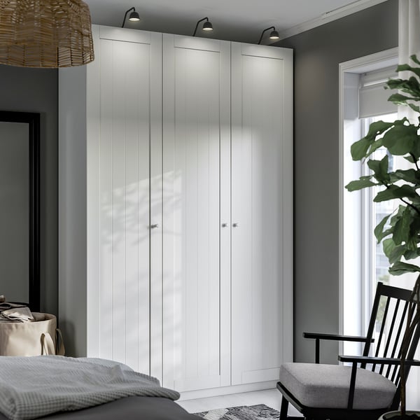 PAX / GULLABERG wardrobe combination, white/white, 150x60x236 cm