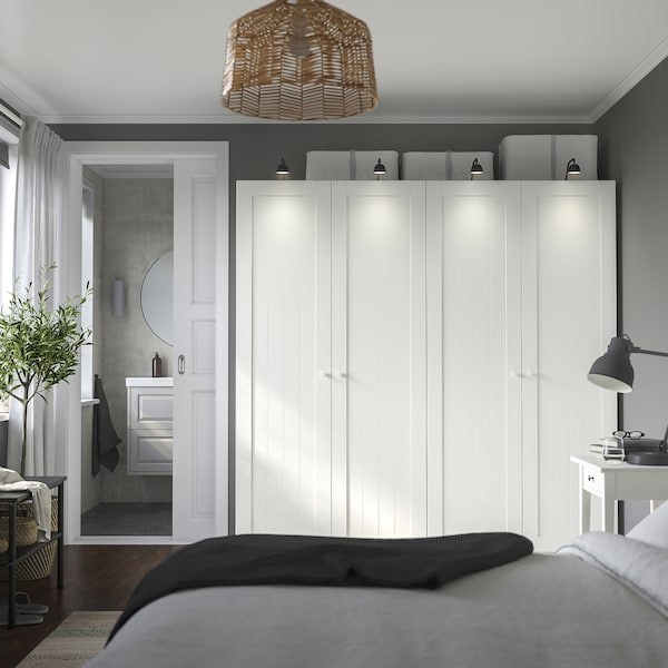 PAX / GULLABERG - Wardrobe combination, white/white,200x60x201 cm