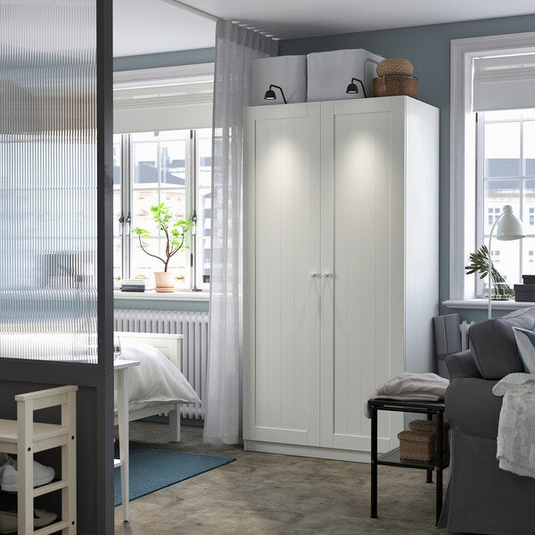 PAX / GULLABERG - Wardrobe combination, white/white,100x60x201 cm