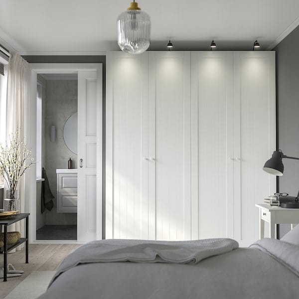 Ikea PAX / GULLABERG - Wardrobe combination, white/white,200x60x236 cm