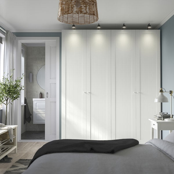 PAX / GULLABERG - Wardrobe combination, white/white,200x60x236 cm