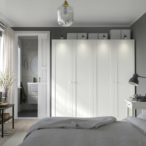 PAX / GULLABERG - Wardrobe combination, white/white,200x60x201 cm