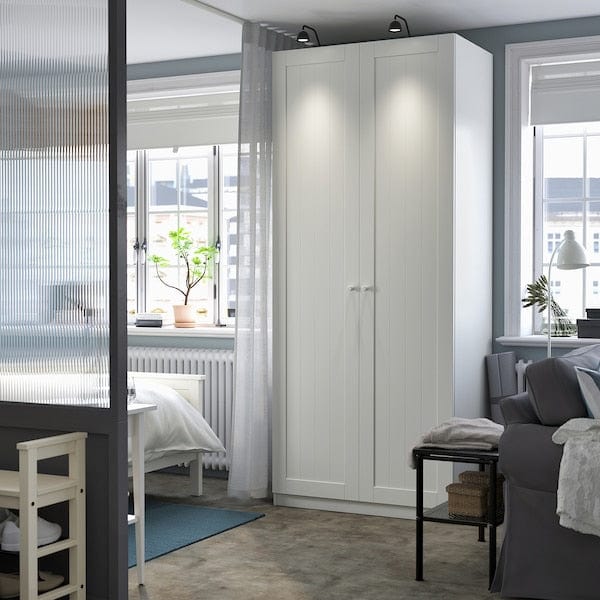 Ikea PAX / GULLABERG - Wardrobe combination, white/white,100x60x236 cm