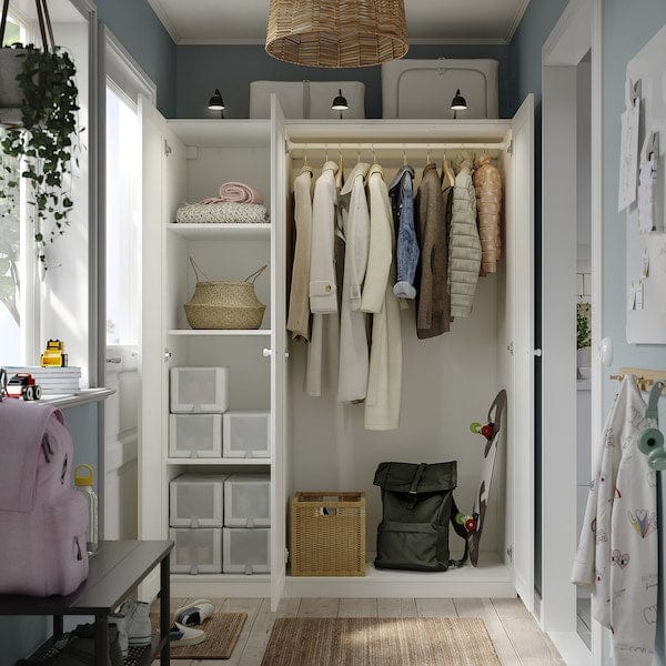 Ikea PAX / GULLABERG - Wardrobe combination, white/white,150x60x201 cm