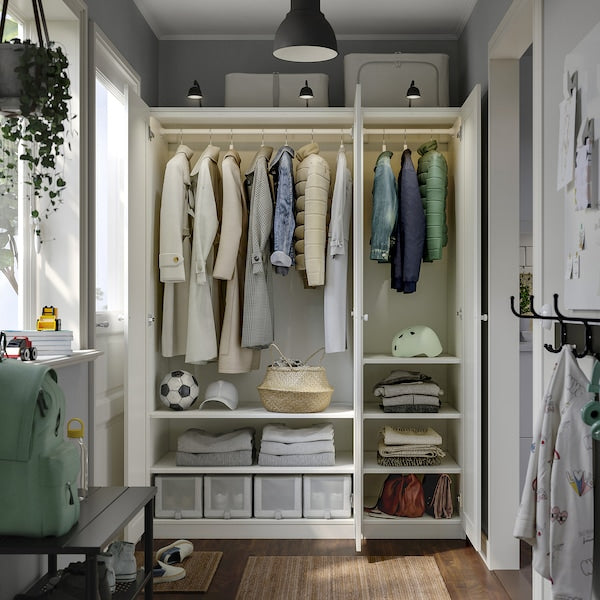 PAX / GULLABERG - Wardrobe combination, white/white,150x60x201 cm