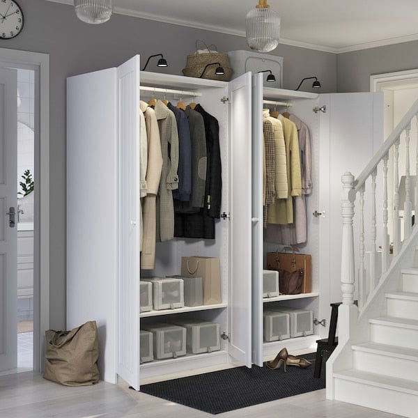 Ikea PAX / GULLABERG - Wardrobe combination, white/white,200x60x201 cm