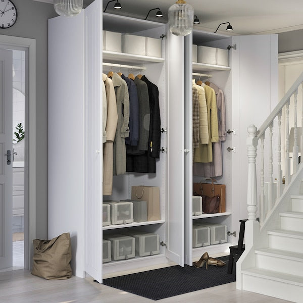 PAX / GULLABERG - Wardrobe combination, white/white,200x60x236 cm