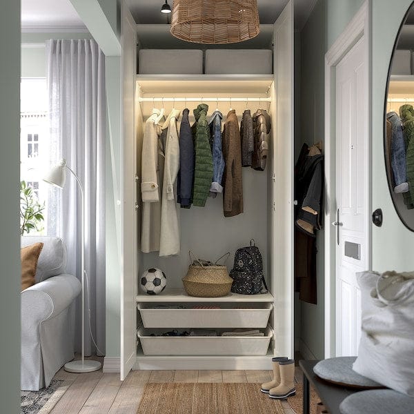 Ikea PAX / GULLABERG - Wardrobe combination, white/white,100x60x236 cm
