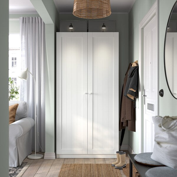 PAX / GULLABERG - Wardrobe combination, white/white,100x60x201 cm