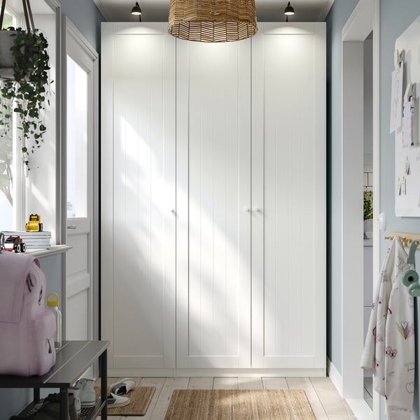 PAX / GULLABERG wardrobe combination, white/white, 150x60x236 cm