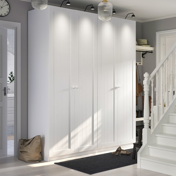 PAX / GULLABERG - Wardrobe combination, white/white,200x60x236 cm