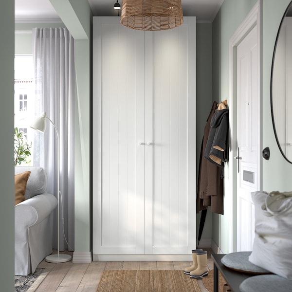 PAX / GULLABERG - Wardrobe combination, white/white,100x60x236 cm