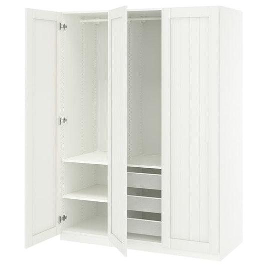 Ikea PAX / GULLABERG - Wardrobe combination, white/white,150x60x201 cm