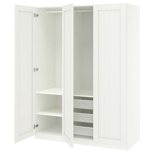 PAX / GULLABERG - Wardrobe combination, white/white,150x60x201 cm