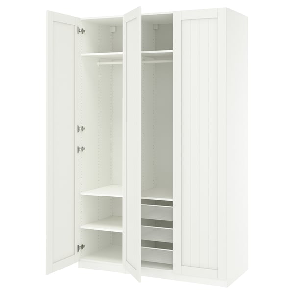 PAX / GULLABERG wardrobe combination, white/white, 150x60x236 cm