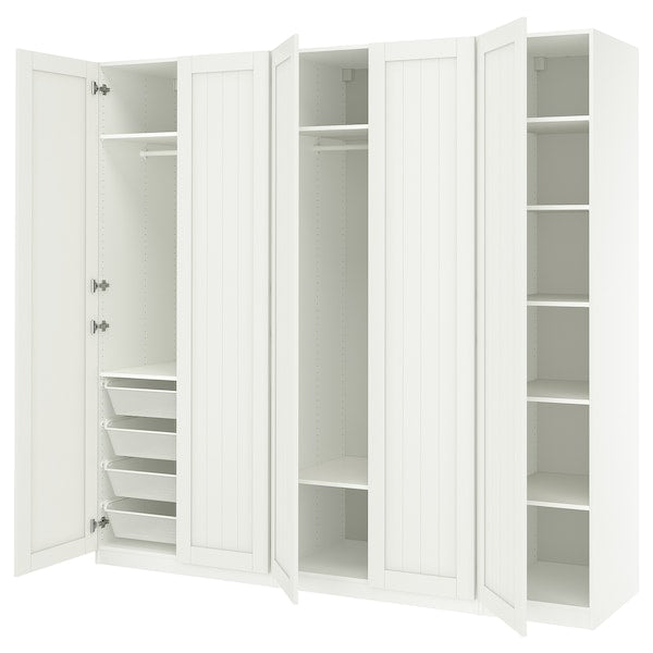 PAX / GULLABERG - Wardrobe combination, white/white,250x60x236 cm