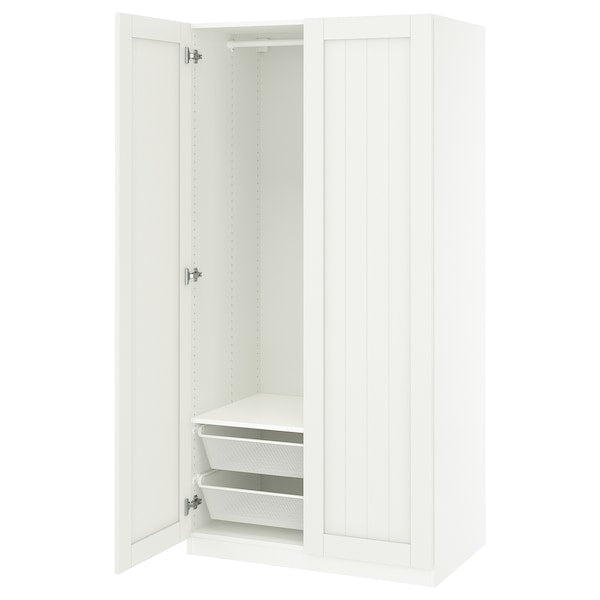 PAX / GULLABERG - Wardrobe combination, white/white,100x60x201 cm