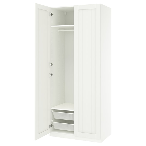 PAX / GULLABERG - Wardrobe combination, white/white,100x60x236 cm