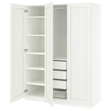PAX / GULLABERG wardrobe combination, white/white, 150x60x201 cm