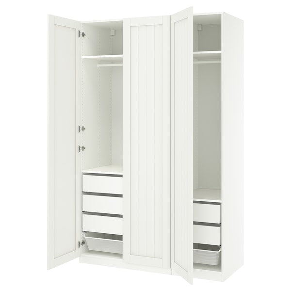 PAX / GULLABERG - Wardrobe combination, white/white,150x60x236 cm