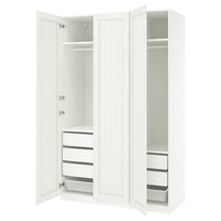 PAX / GULLABERG wardrobe combination, white/white, 150x60x236 cm