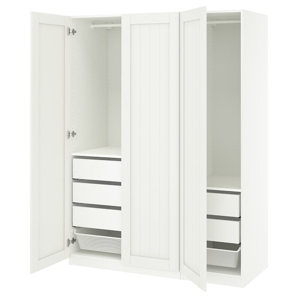 PAX / GULLABERG - Wardrobe combination, white/white,150x60x201 cm