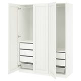 PAX / GULLABERG wardrobe combination, white/white, 150x60x201 cm