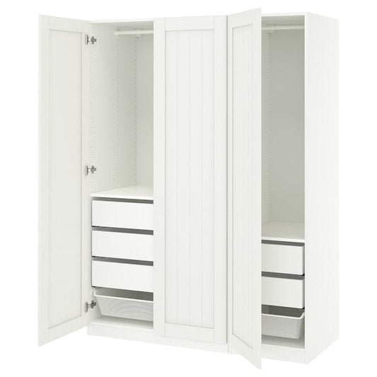 Ikea PAX / GULLABERG - Wardrobe combination, white/white,150x60x201 cm