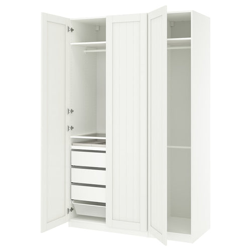 PAX / GULLABERG - Wardrobe combination, white/white,150x60x236 cm