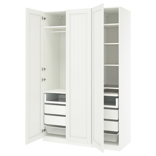 PAX / GULLABERG - Wardrobe combination, white/white,150x60x236 cm