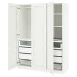 PAX / GULLABERG wardrobe combination, white/white, 150x60x201 cm