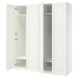 PAX / GULLABERG wardrobe combination, white/white, 200x60x236 cm