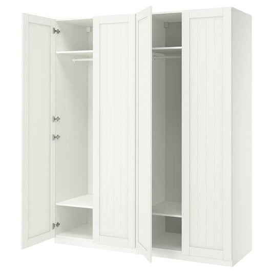 Ikea PAX / GULLABERG - Wardrobe combination, white/white,200x60x236 cm