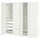 PAX / GULLABERG - Wardrobe combination, white/white,200x60x201 cm