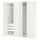 PAX / GULLABERG - Wardrobe combination, white/white,200x60x236 cm