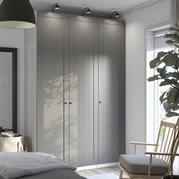 PAX / GULLABERG - Wardrobe combination, white/grey,150x60x236 cm