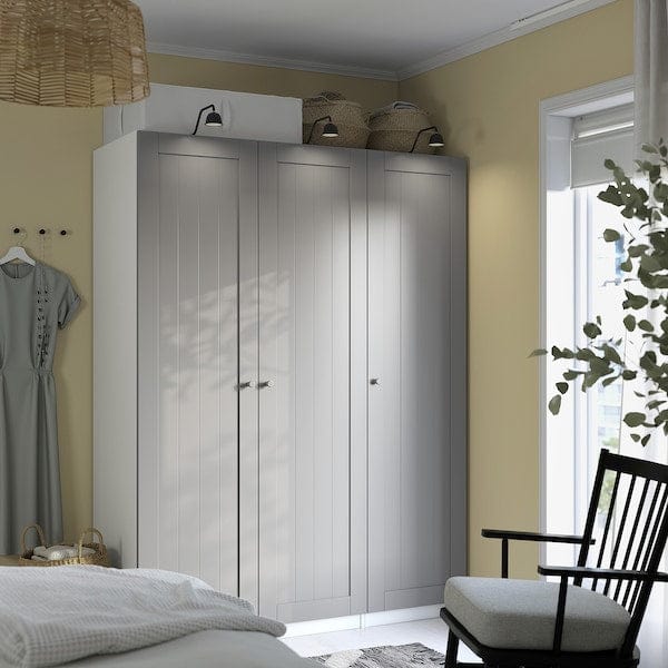Ikea PAX / GULLABERG - Wardrobe combination, white/grey,150x60x201 cm