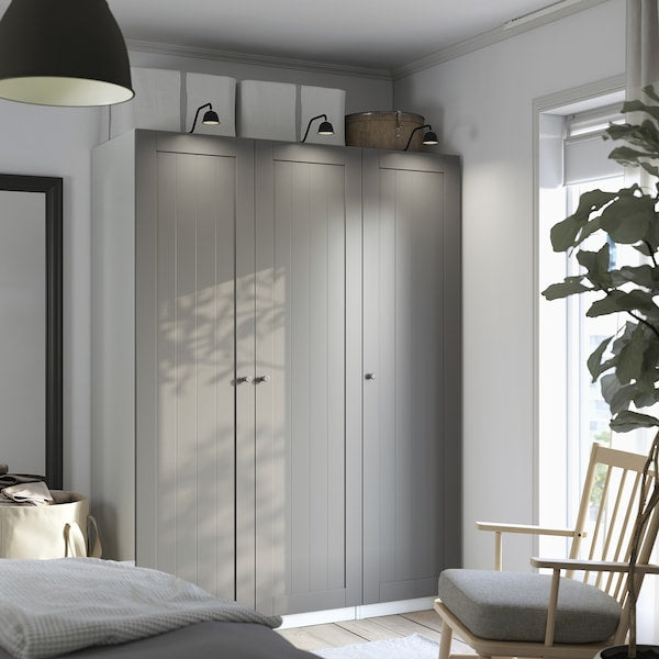 PAX / GULLABERG - Wardrobe combination, white/grey,150x60x201 cm