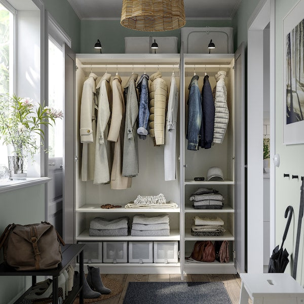 PAX / GULLABERG - Wardrobe combination, white/grey,150x60x201 cm