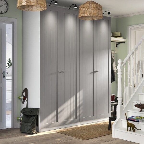 Ikea PAX / GULLABERG - Wardrobe combination, white/grey,200x60x236 cm